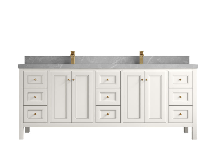 Nashville 84 in W x 22 in D Double Sink Bathroom Vanity - photo 40