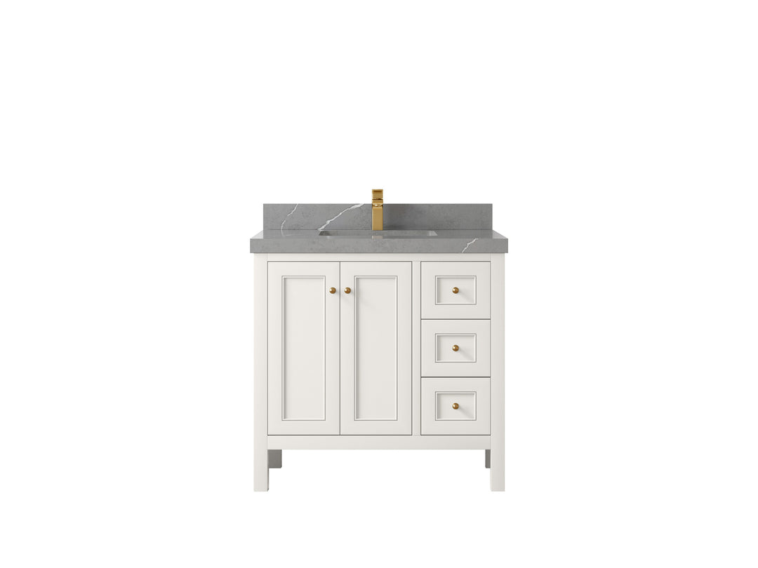 Nashville 36 in. W x 22 in. D Center Sink Bathroom Vanity