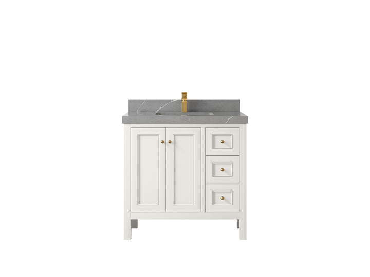 Nashville 36 in. W x 22 in. D Center Sink Bathroom Vanity - photo 43