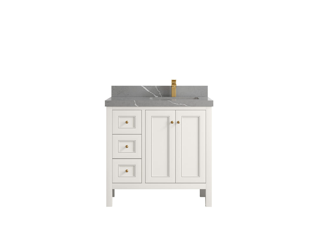 Nashville 36 in. W x 22 in. D Right Offset Sink Bathroom Vanity