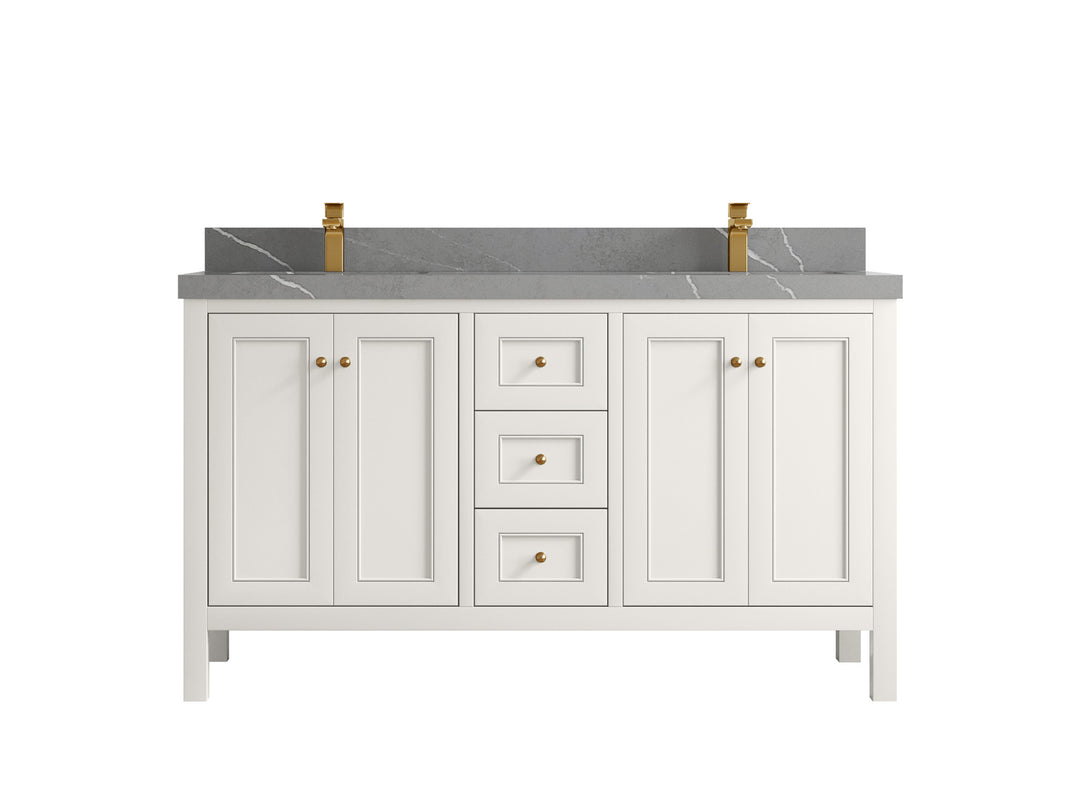 Nashville 60 in. W x 22 in. D Double Sink Bathroom Vanity