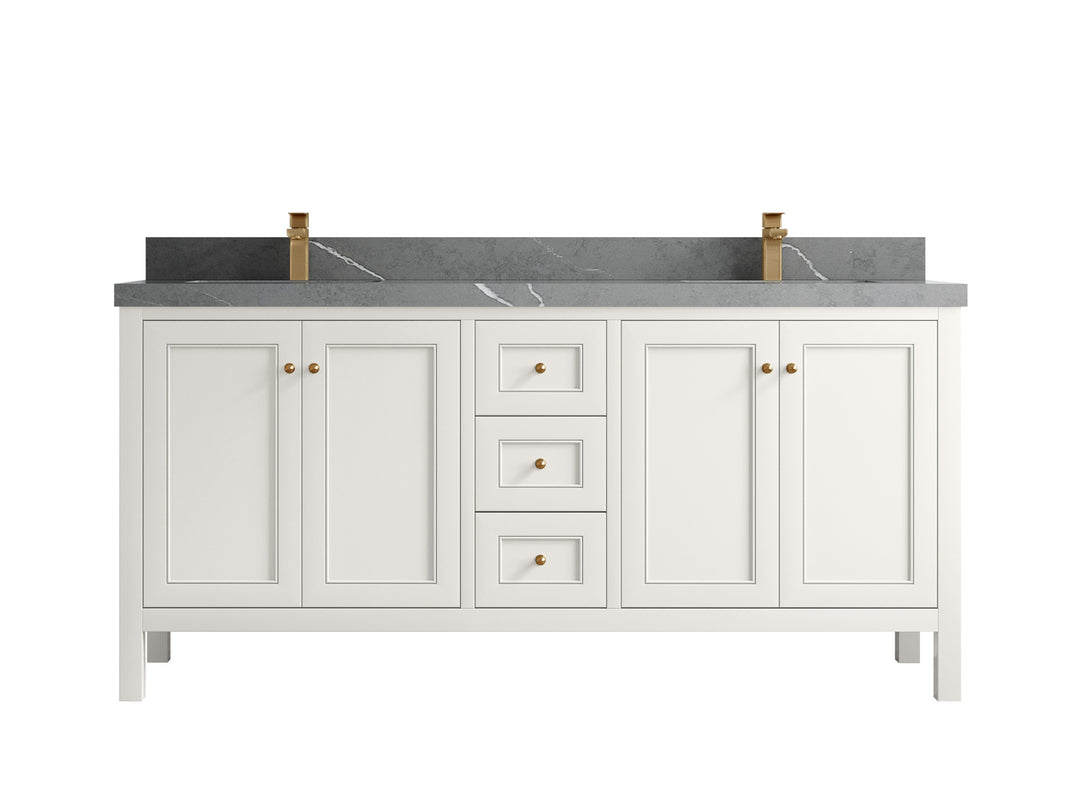 Nashville 72 in. W x 22 in. D Double Sink Bathroom Vanity