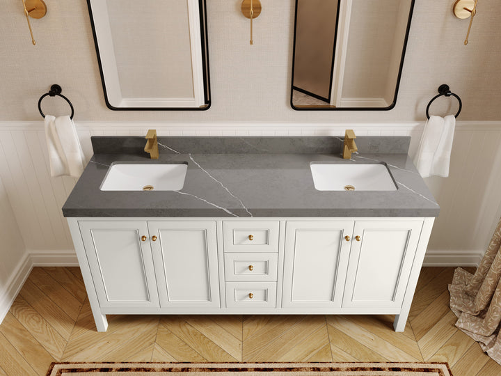 Nashville 72 in. W x 22 in. D Double Sink Bathroom Vanity - photo 16