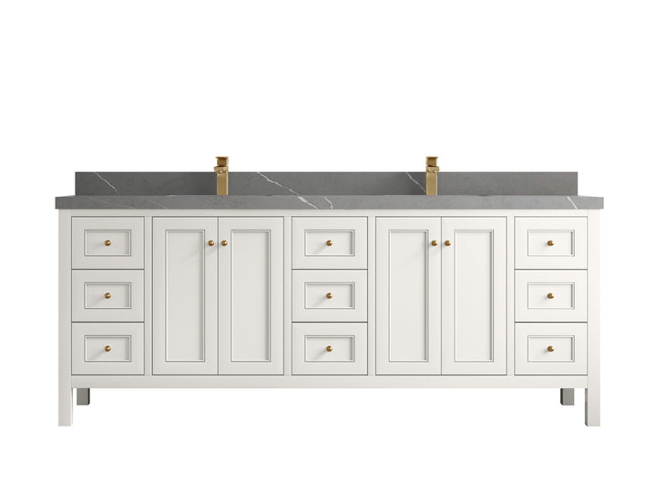 Nashville 84 in W x 22 in D Double Sink Bathroom Vanity - photo 42
