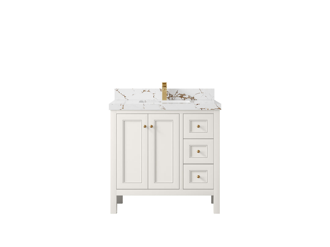 Nashville 36 in. W x 22 in. D Center Sink Bathroom Vanity