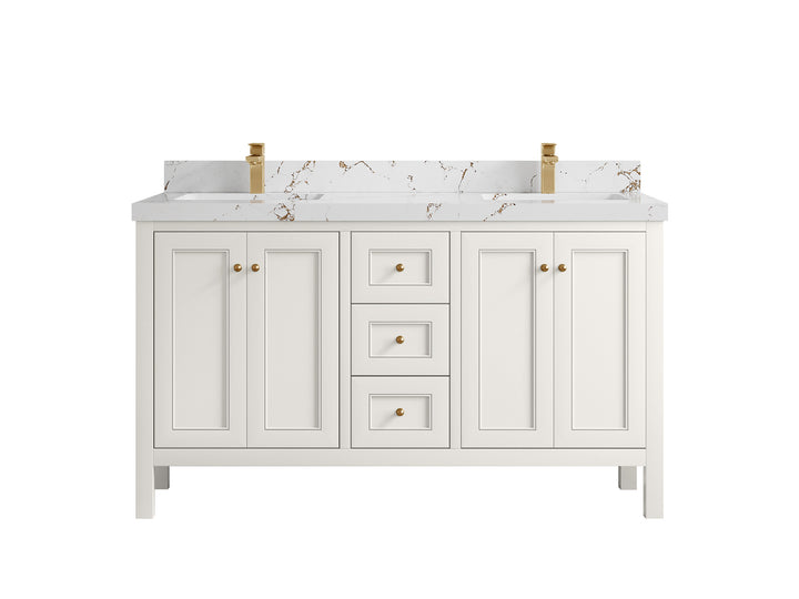 Nashville 60 in. W x 22 in. D Double Sink Bathroom Vanity - photo 45