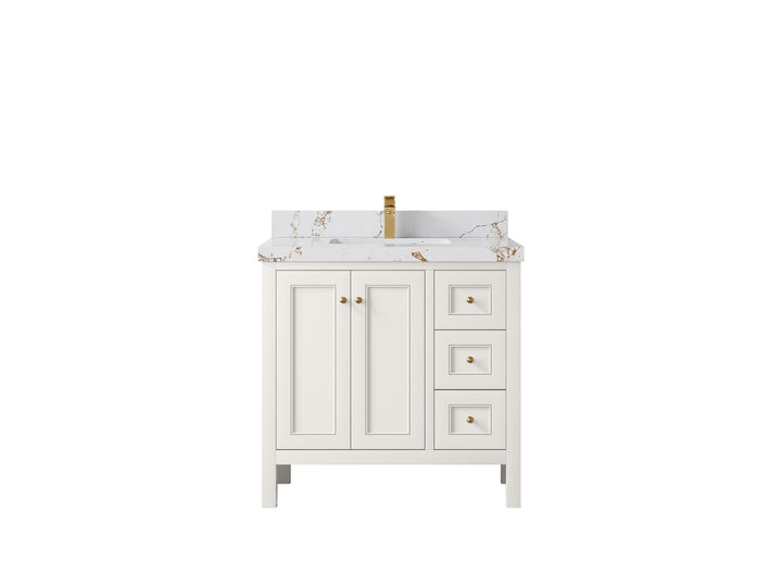 Nashville 36 in. W x 22 in. D Center Sink Bathroom Vanity - photo 47