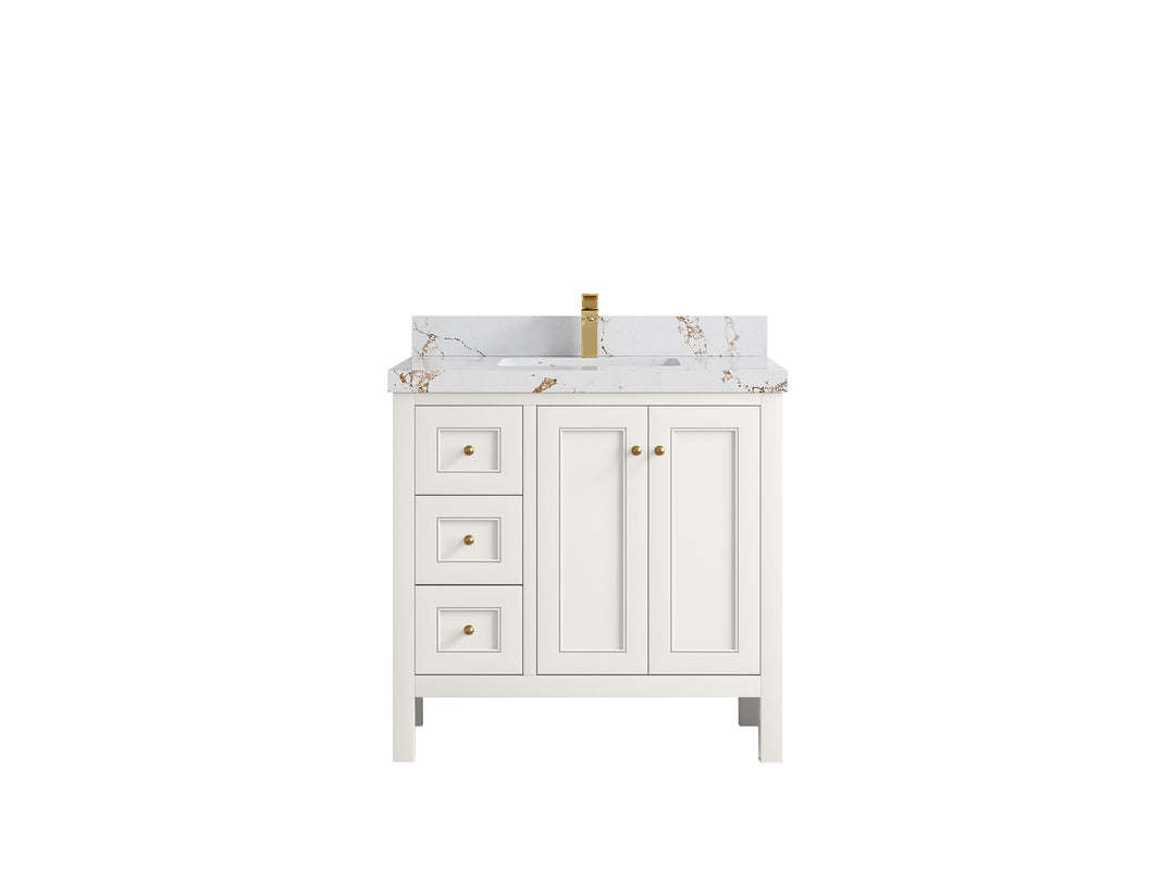 Nashville 36 in. W x 22 in. D Center Sink Bathroom Vanity