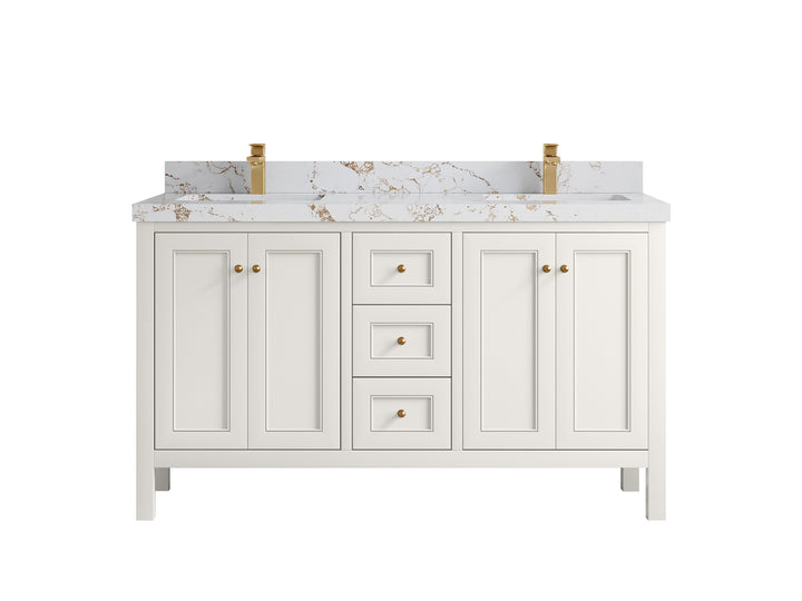 Nashville 60 in. W x 22 in. D Double Sink Bathroom Vanity - photo 47