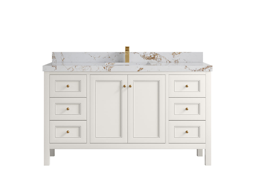 Nashville 60 in. W x 22 in. D Single Sink Bathroom Vanity