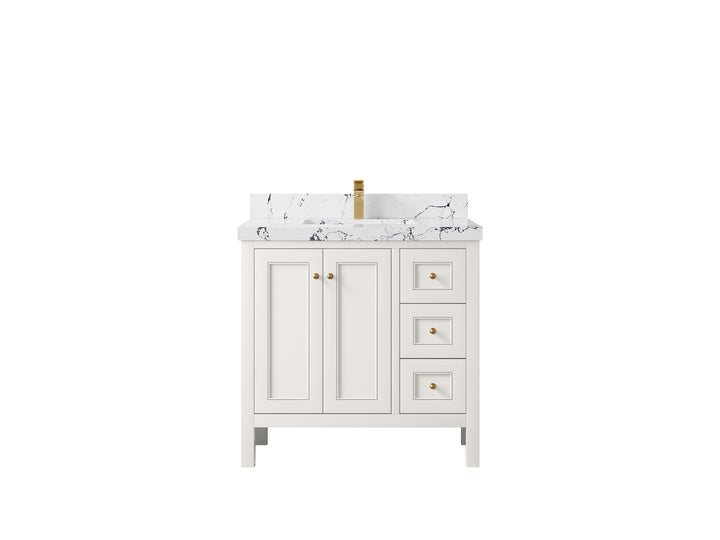 Nashville 36 in. W x 22 in. D Center Sink Bathroom Vanity - photo 49