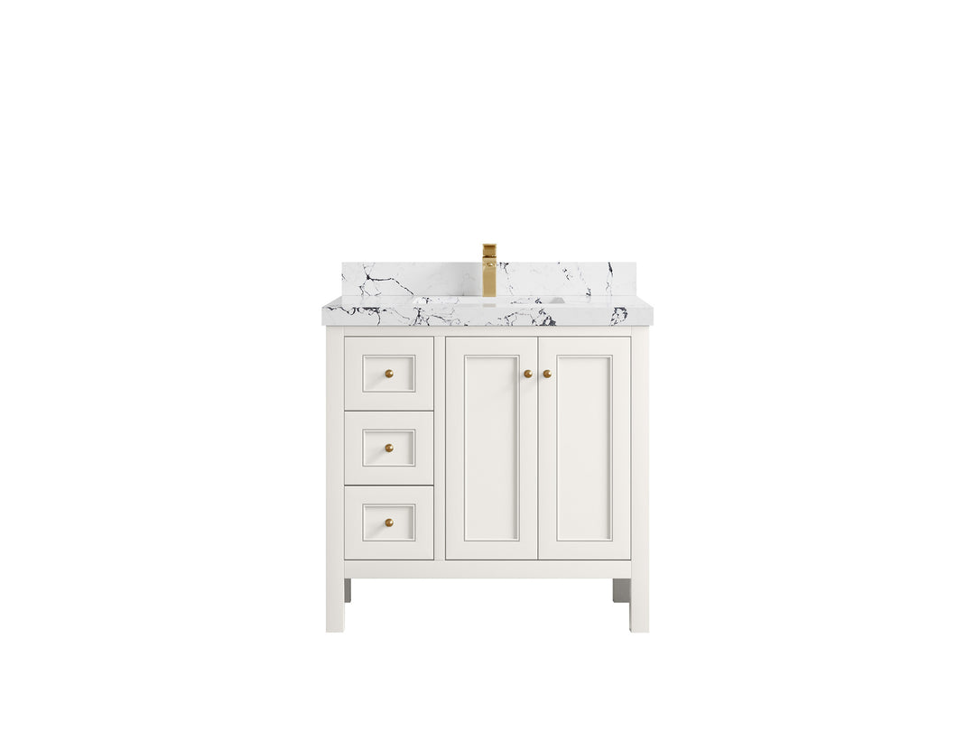 Nashville 36 in. W x 22 in. D Center Sink Bathroom Vanity