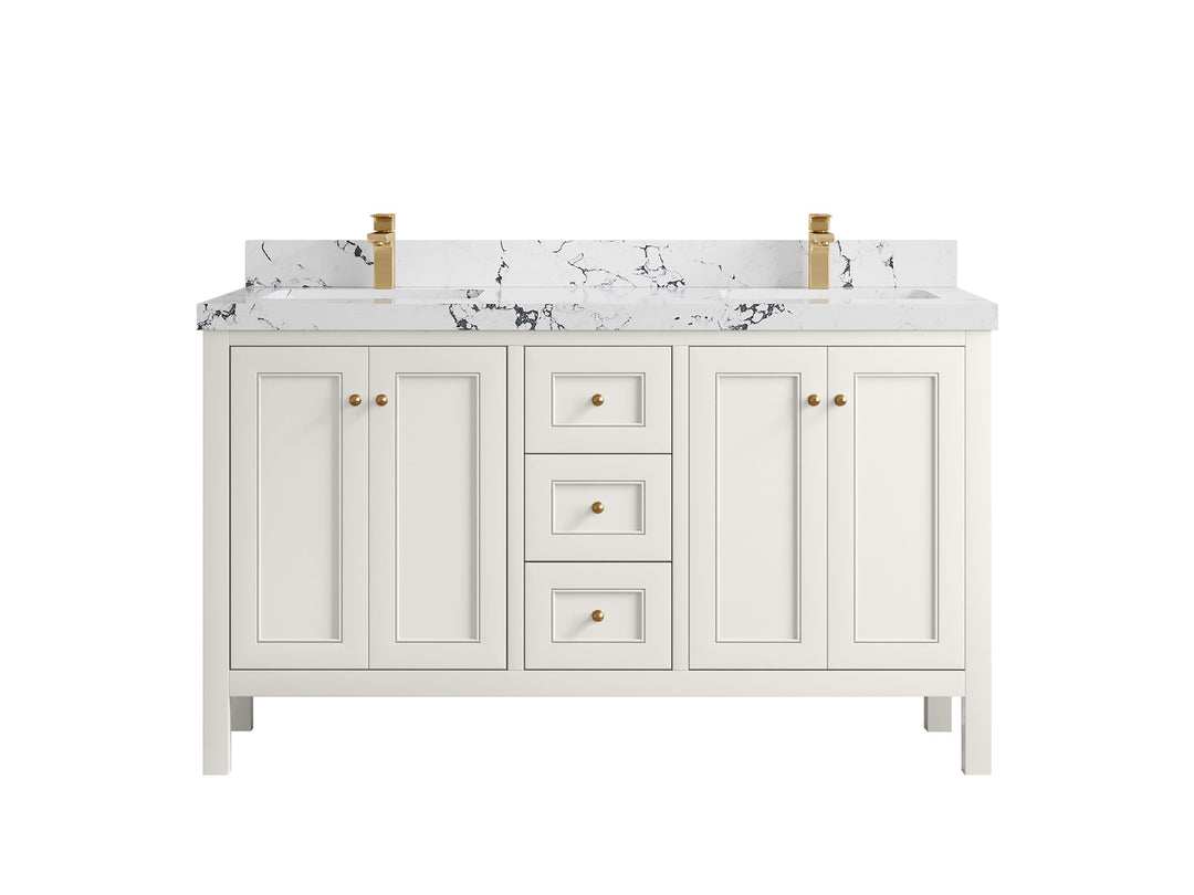Nashville 60 in. W x 22 in. D Double Sink Bathroom Vanity