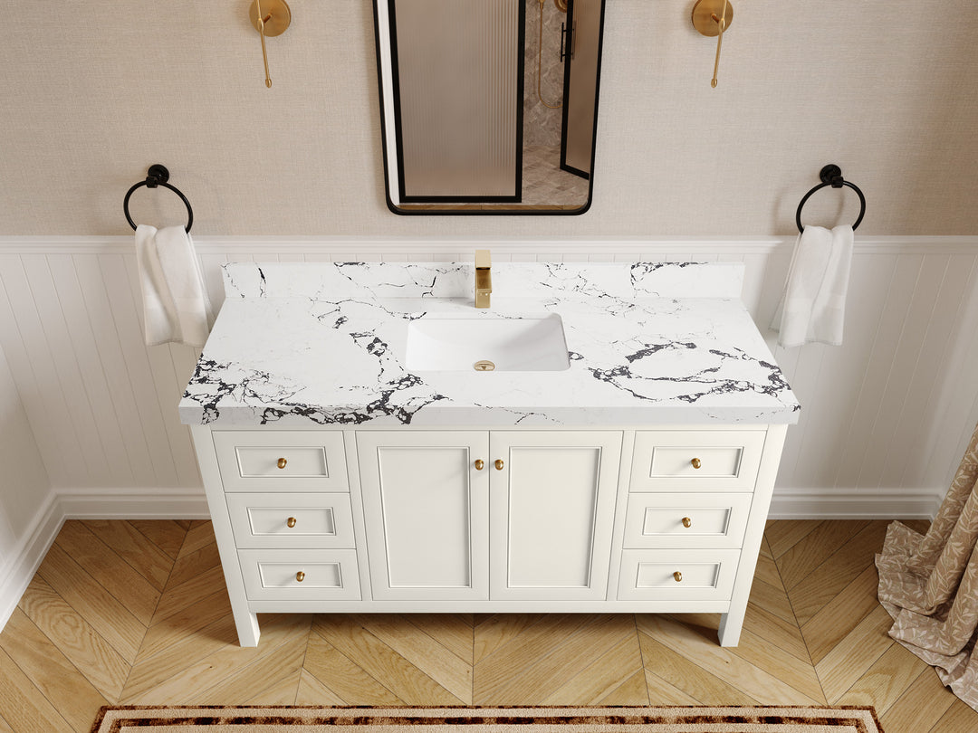 Nashville 60 in. W x 22 in. D Single Sink Bathroom Vanity