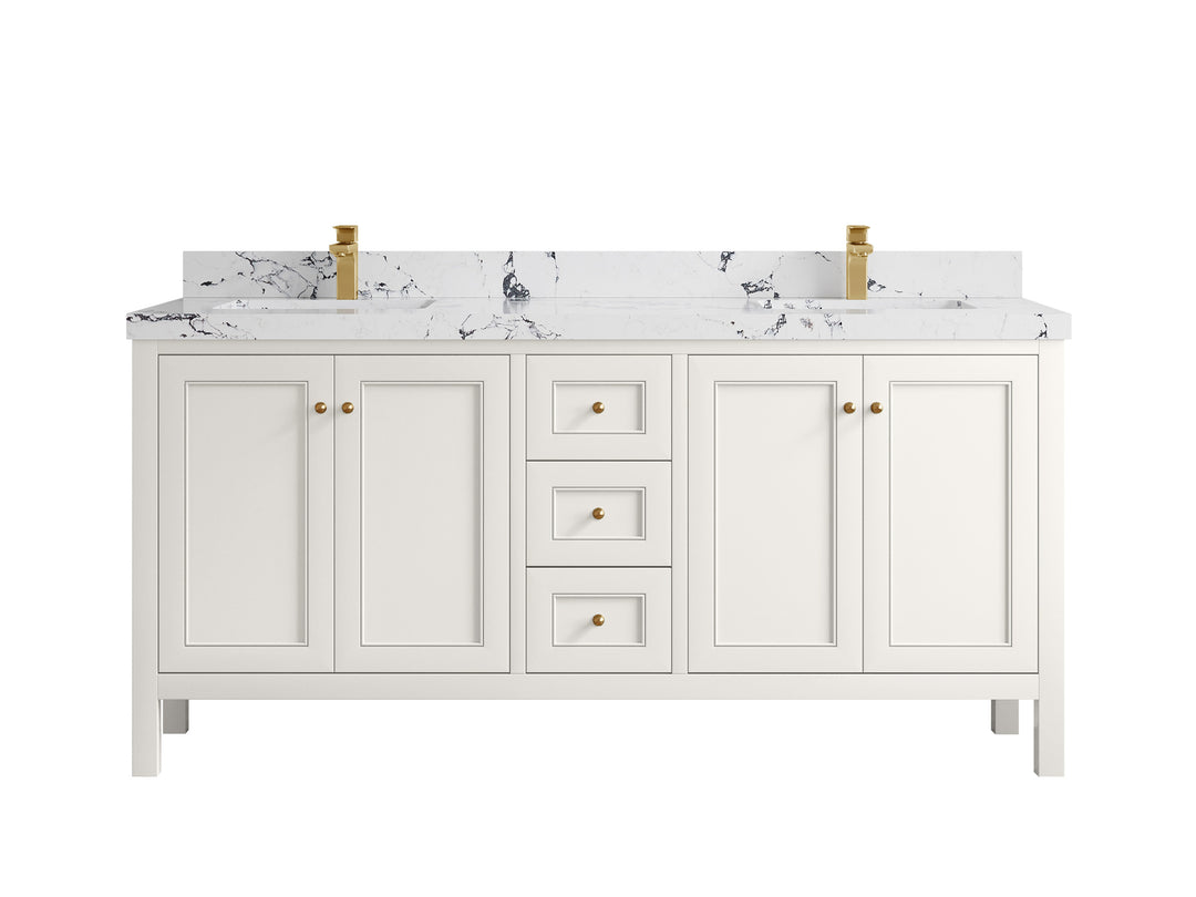 Nashville 72 in. W x 22 in. D Double Sink Bathroom Vanity