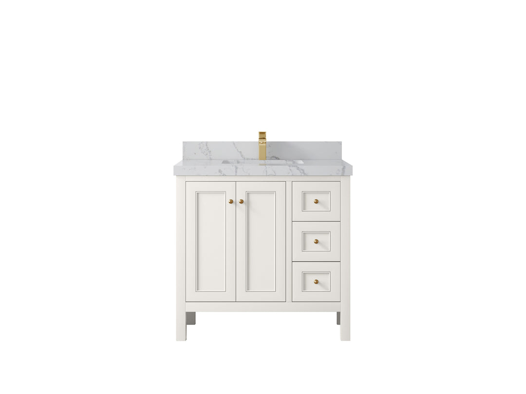Nashville 36 in. W x 22 in. D Center Sink Bathroom Vanity