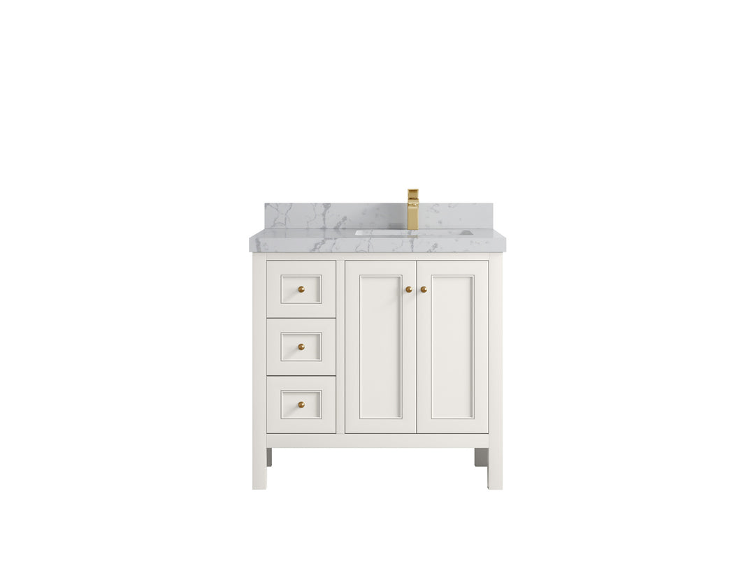 Nashville 36 in. W x 22 in. D Right Offset Sink Bathroom Vanity