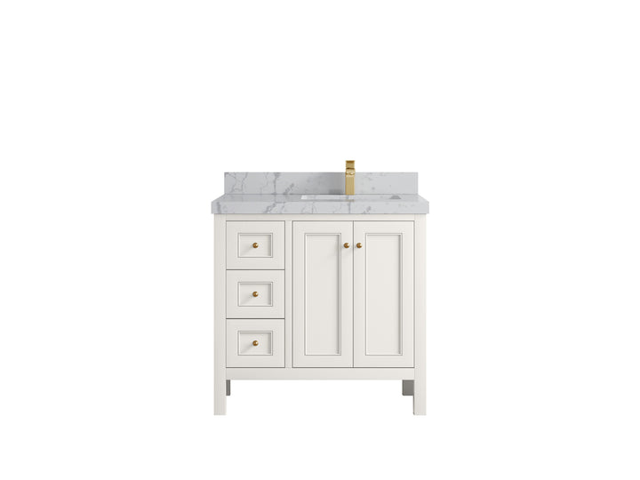 Nashville 36 in. W x 22 in. D Right Offset Sink Bathroom Vanity - photo 25