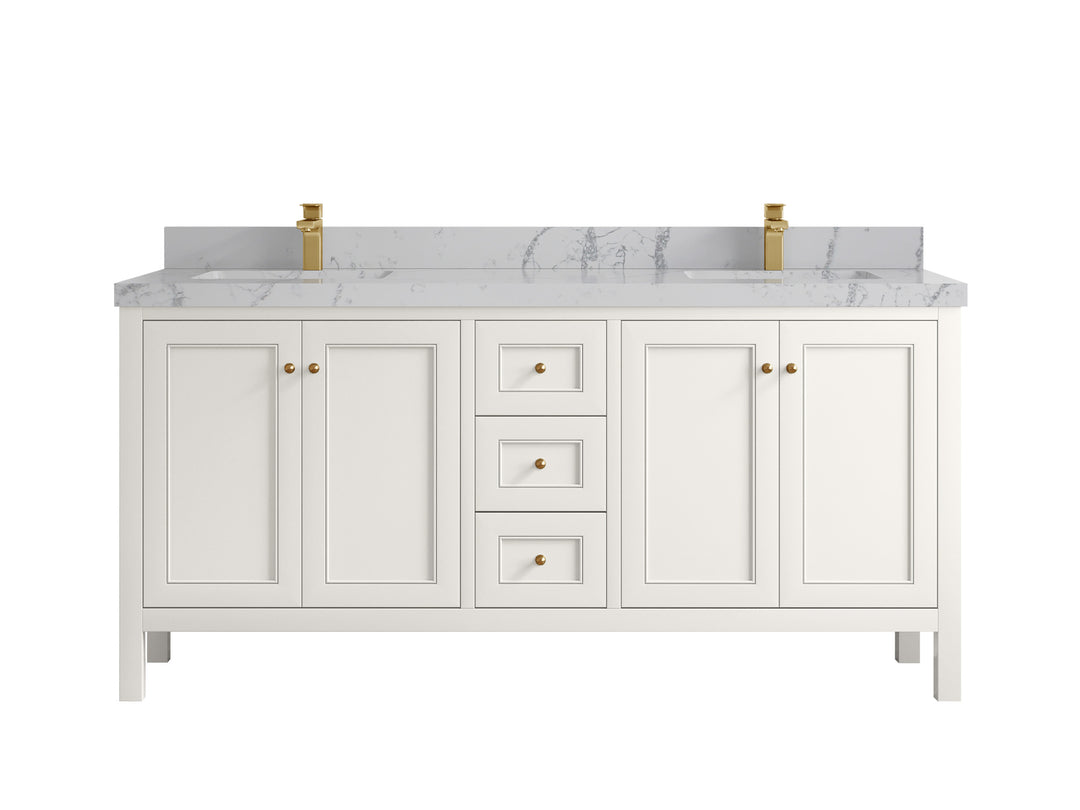 Nashville 72 in. W x 22 in. D Double Sink Bathroom Vanity