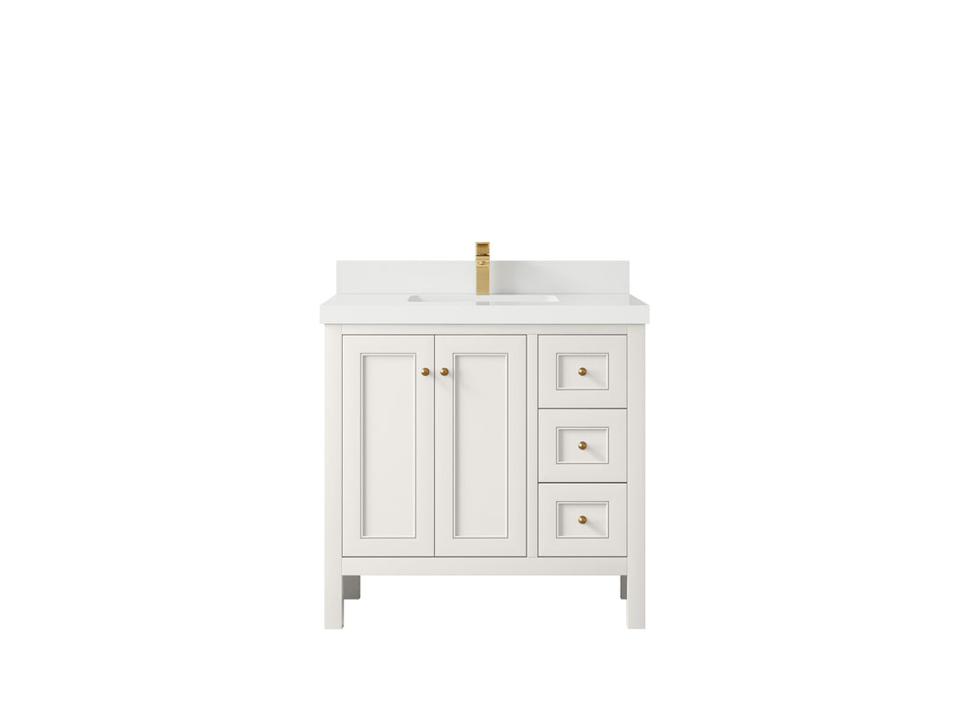 Nashville 36 in. W x 22 in. D Center Sink Bathroom Vanity