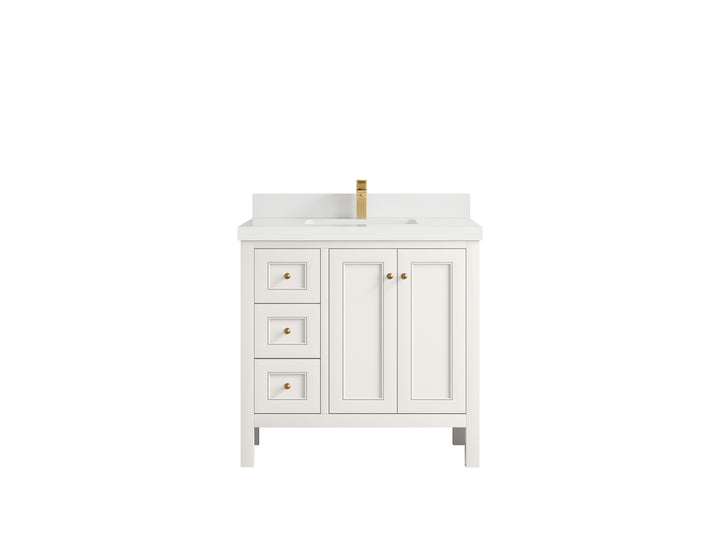 Nashville 36 in. W x 22 in. D Center Sink Bathroom Vanity - photo 15