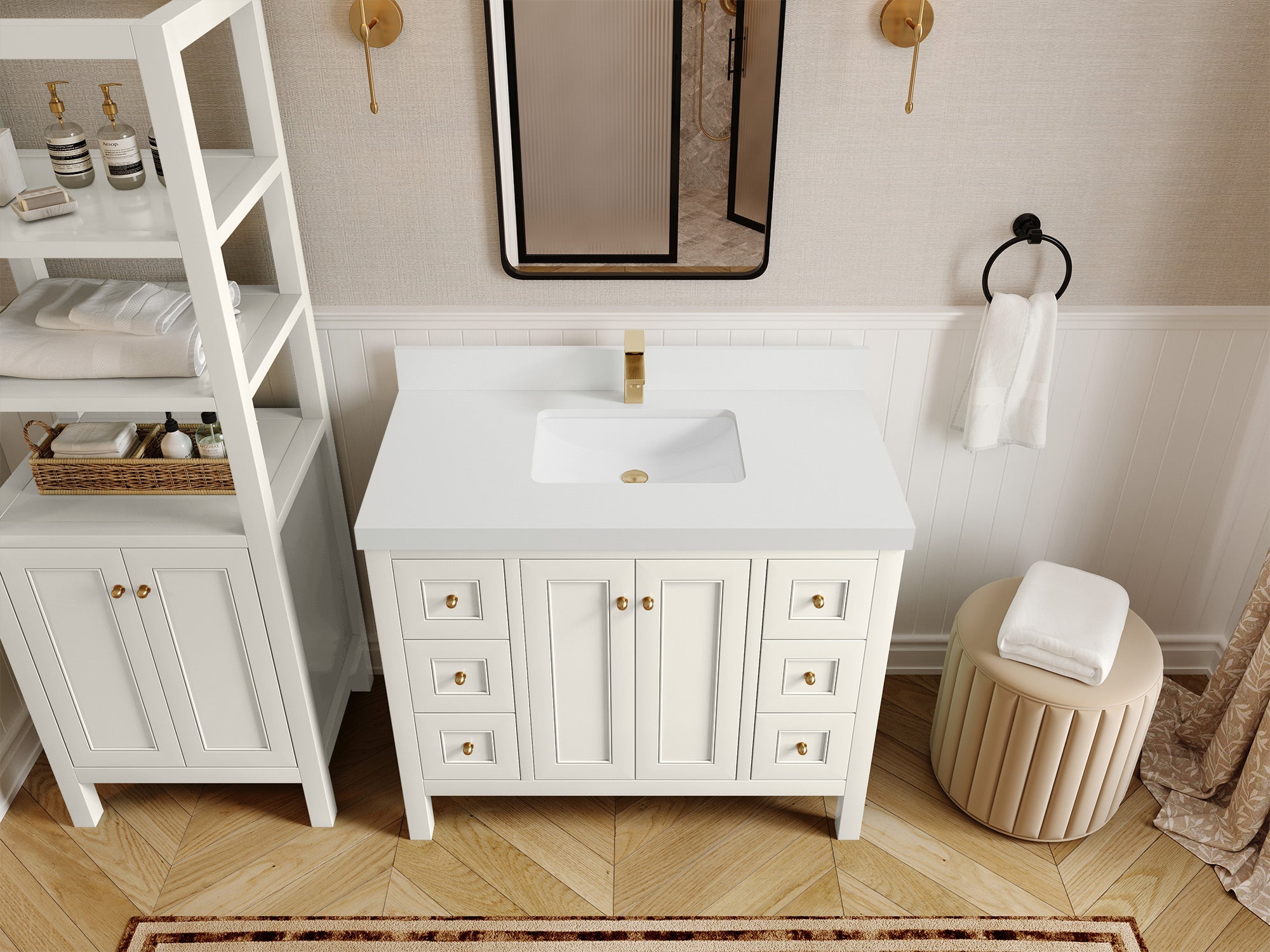 Nashville 42 in. W x 22 in. D Single Sink Bathroom Vanity