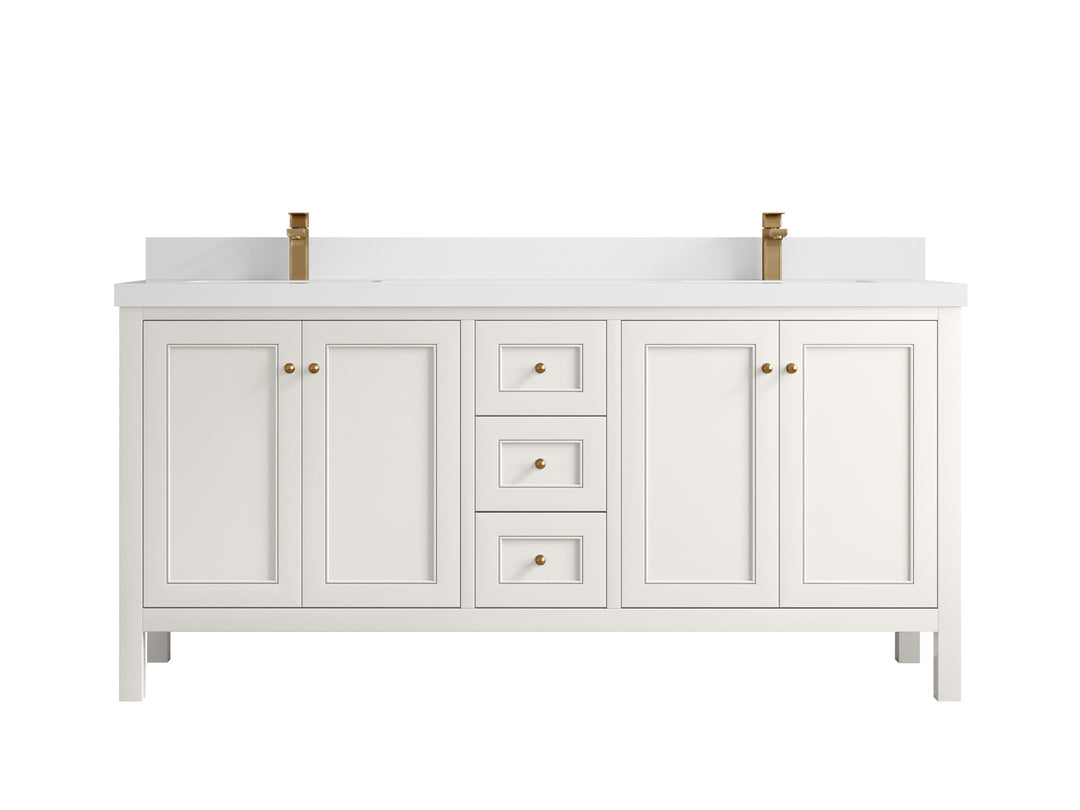 Nashville 72 in. W x 22 in. D Double Sink Bathroom Vanity