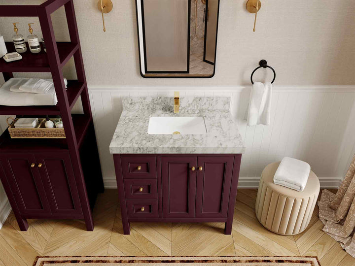Nashville 36 in. W x 22 in. D Center Sink Bathroom Vanity - photo 11