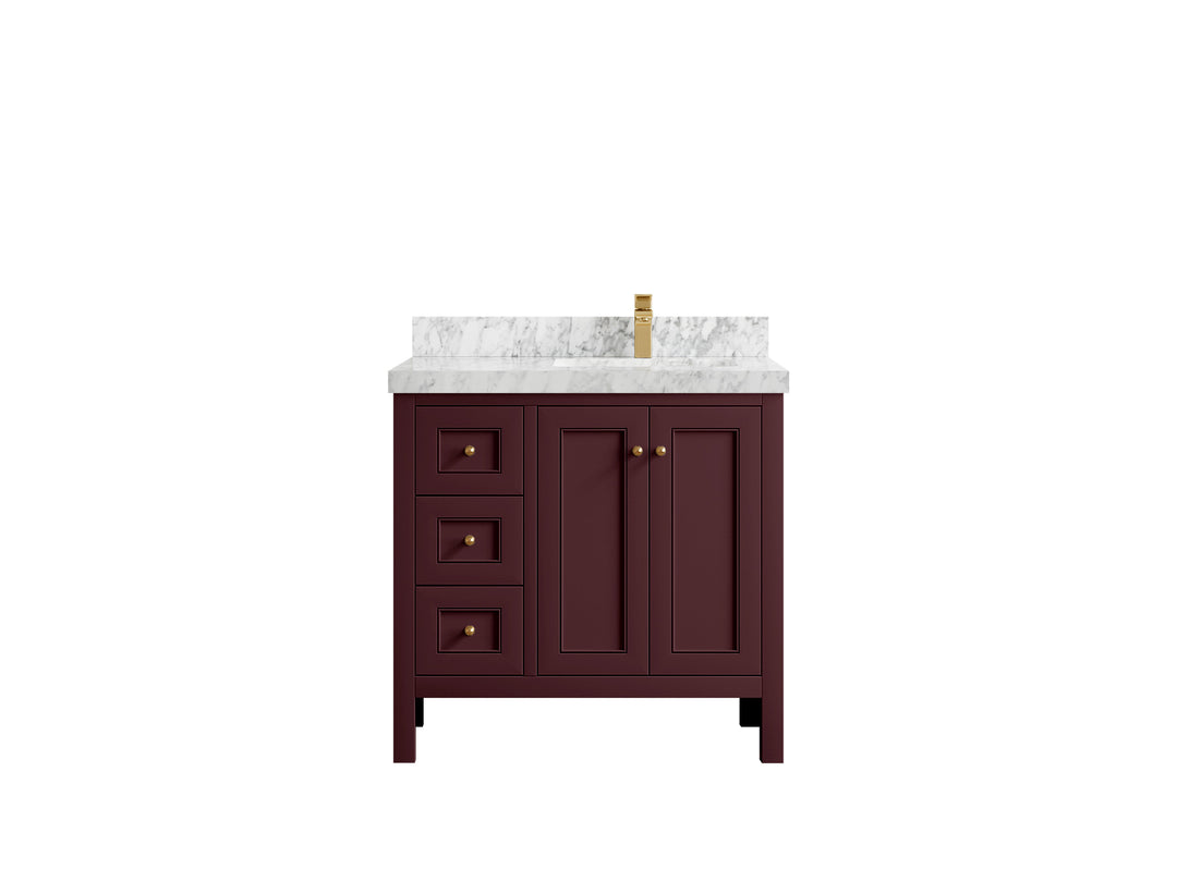 Nashville 36 in. W x 22 in D Right Offset Sink Bathroom Vanity