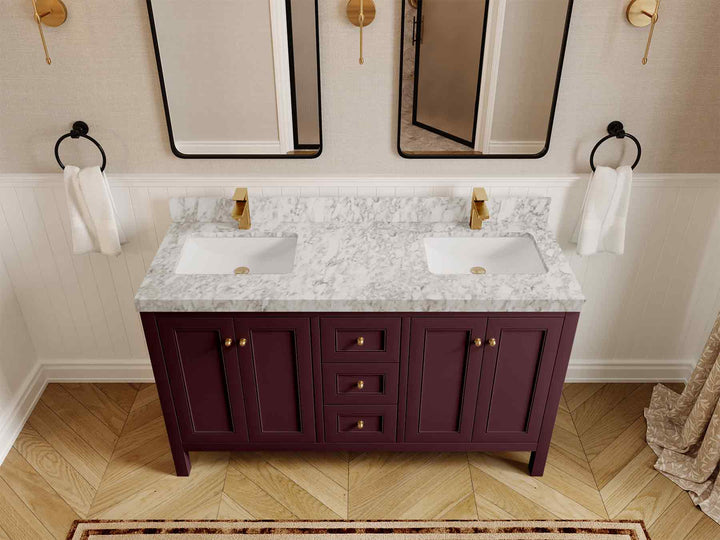 Nashville 60 in. W x 22 in. D Double Sink Bathroom Vanity - photo 39