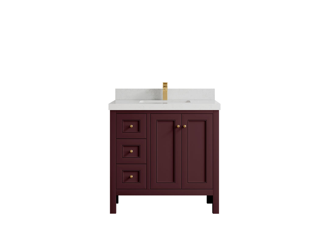 Nashville 36 in. W x 22 in. D Center Sink Bathroom Vanity