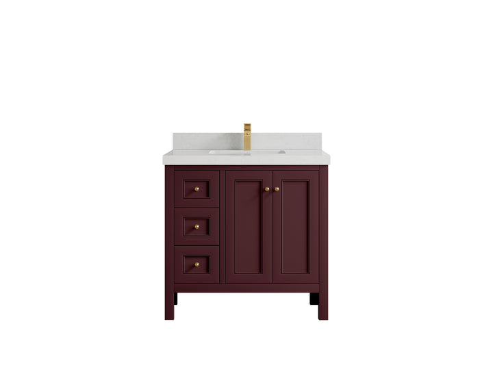 Nashville 36 in. W x 22 in. D Center Sink Bathroom Vanity - photo 22