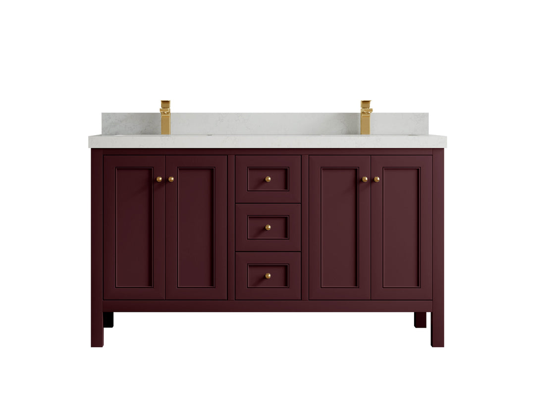 Nashville 60 in. W x 22 in. D Double Sink Bathroom Vanity