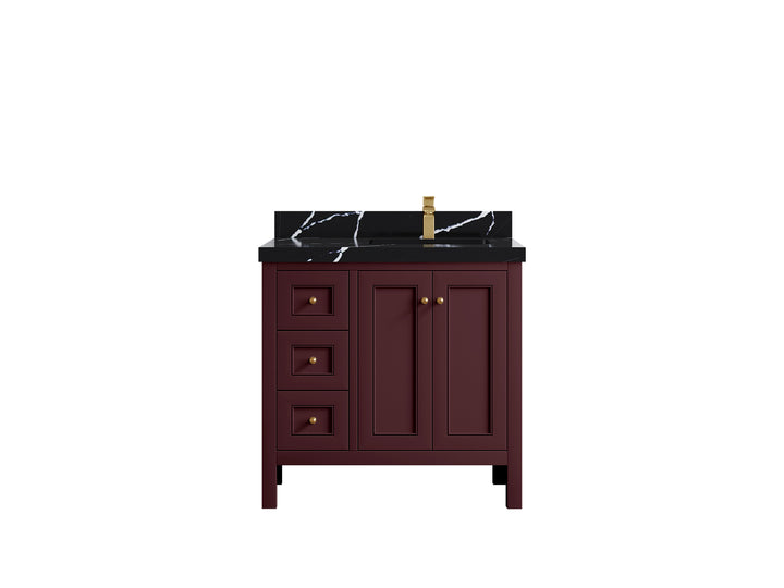 Nashville 36 in. W x 22 in D Right Offset Sink Bathroom Vanity - photo 12