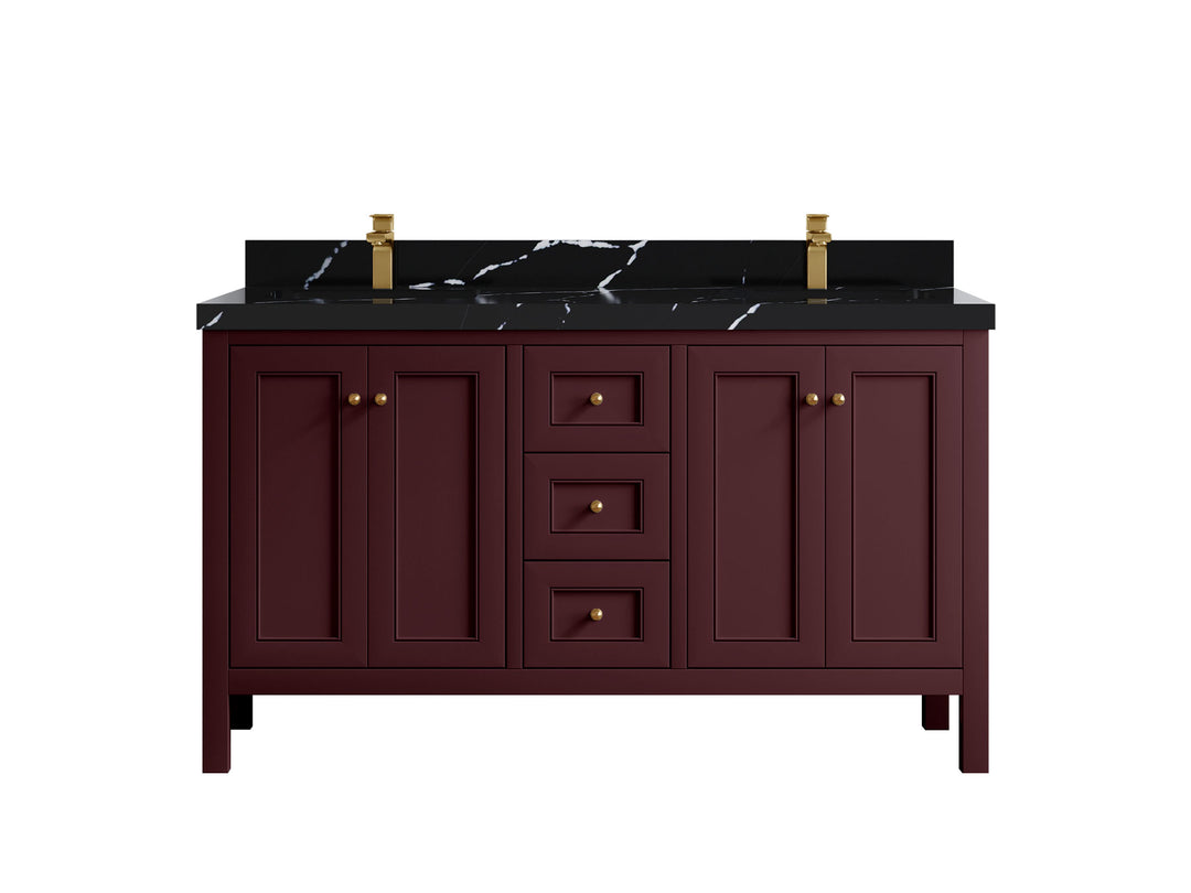 Nashville 60 in. W x 22 in. D Double Sink Bathroom Vanity