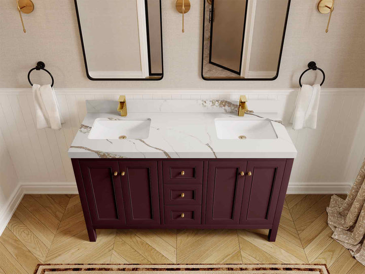 Nashville 60 in. W x 22 in. D Double Sink Bathroom Vanity - photo 27