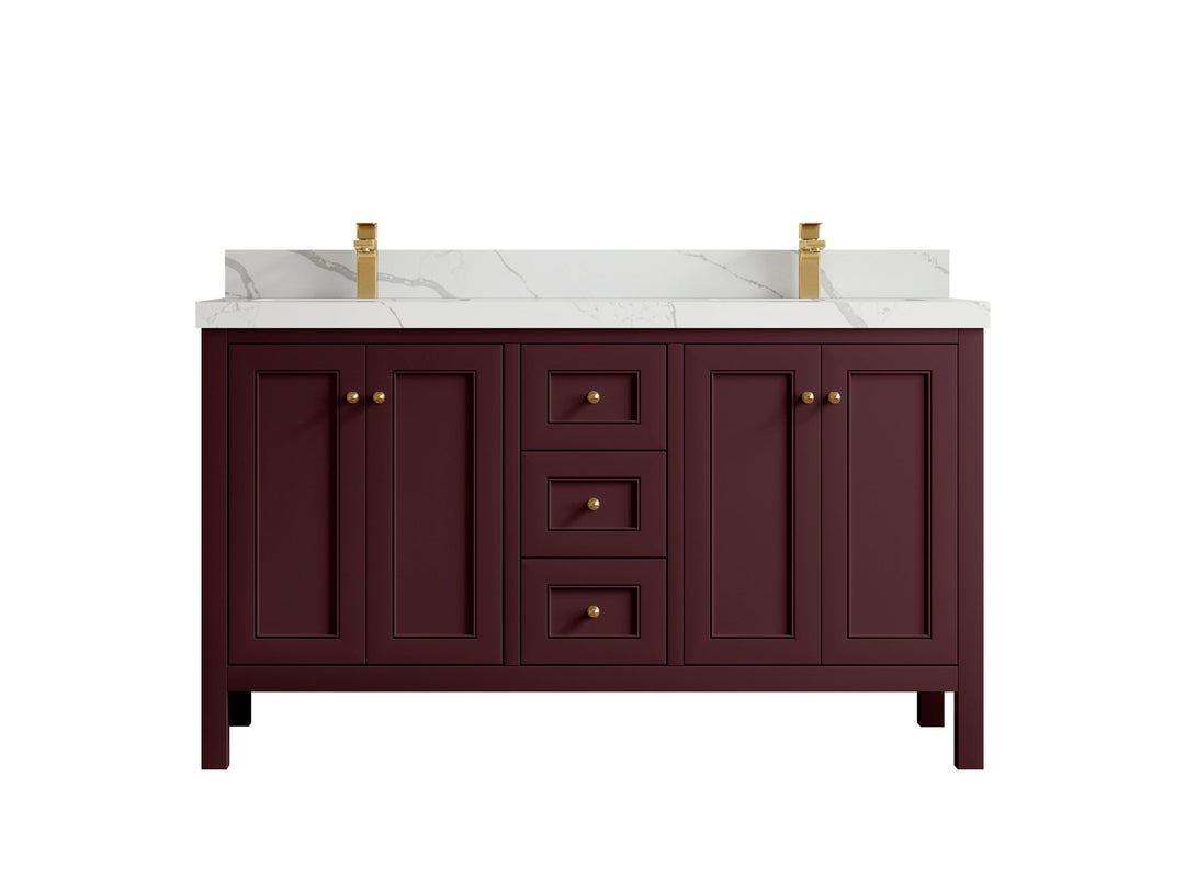 Nashville 60 in. W x 22 in. D Double Sink Bathroom Vanity