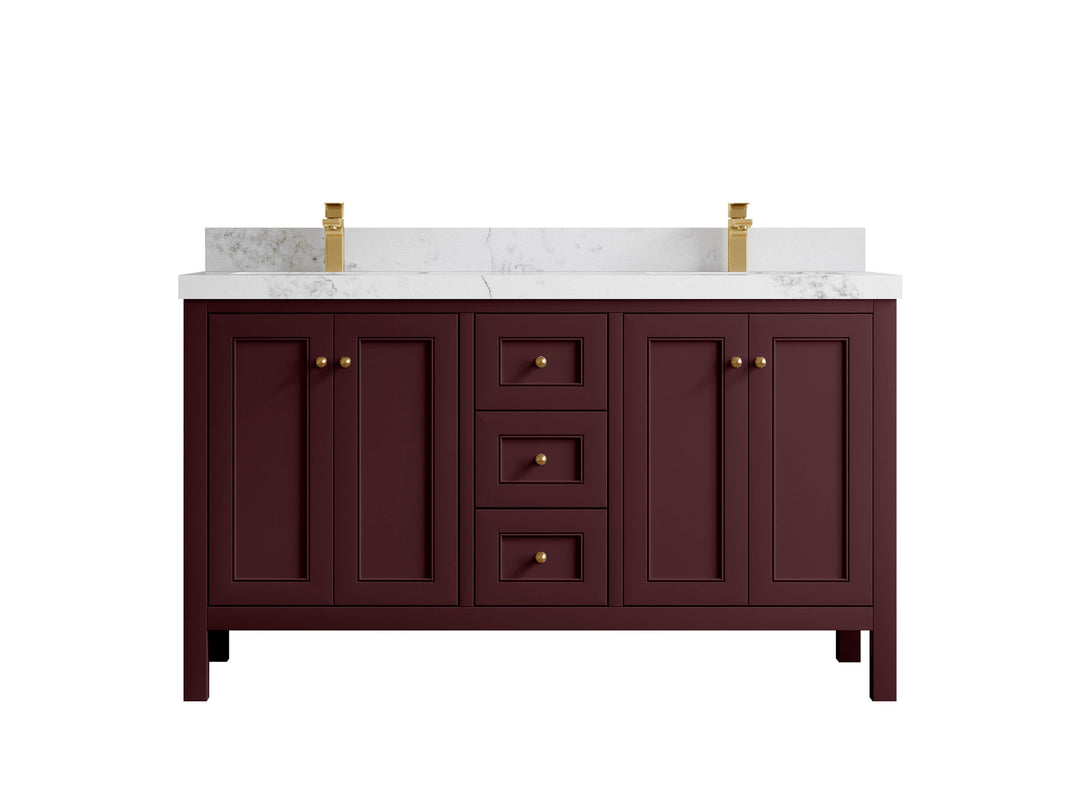 Nashville 60 in. W x 22 in. D Double Sink Bathroom Vanity