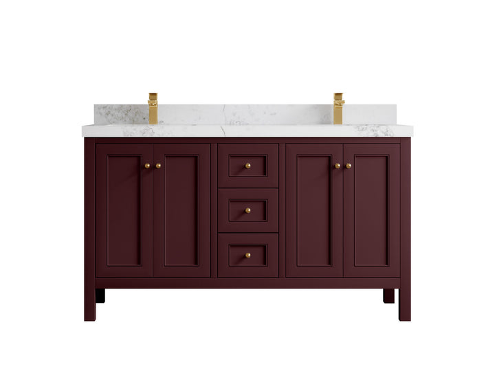 Nashville 60 in. W x 22 in. D Double Sink Bathroom Vanity - photo 14