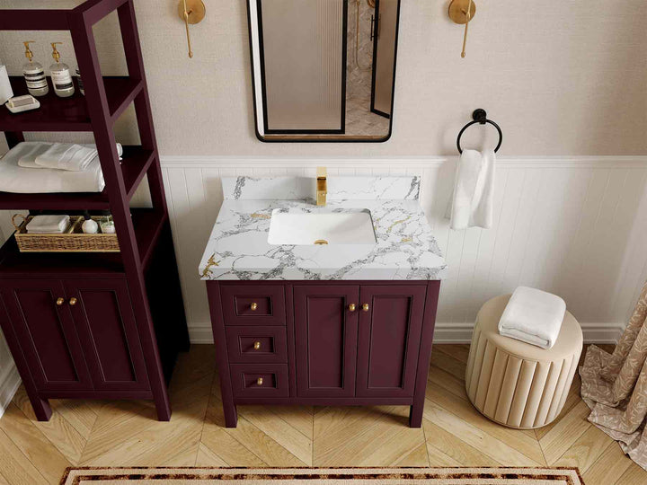 Nashville 36 in. W x 22 in. D Center Sink Bathroom Vanity - photo 13