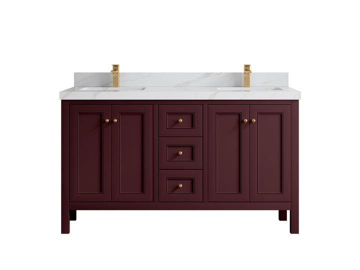 Nashville 60 in. W x 22 in. D Double Sink Bathroom Vanity - photo 36