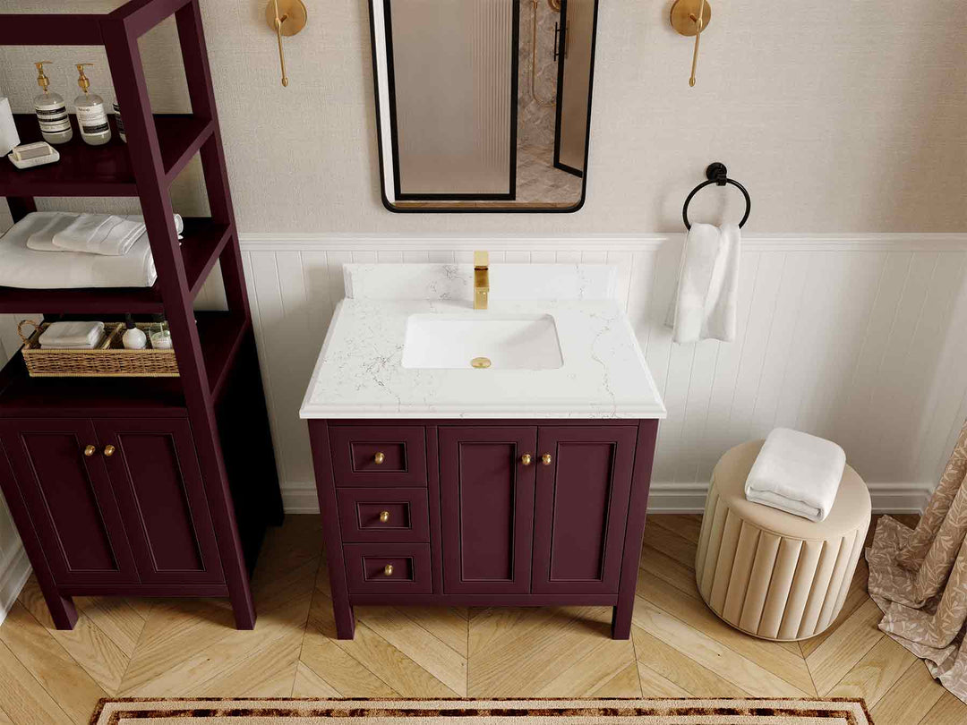 Nashville 36 in. W x 22 in. D Center Sink Bathroom Vanity