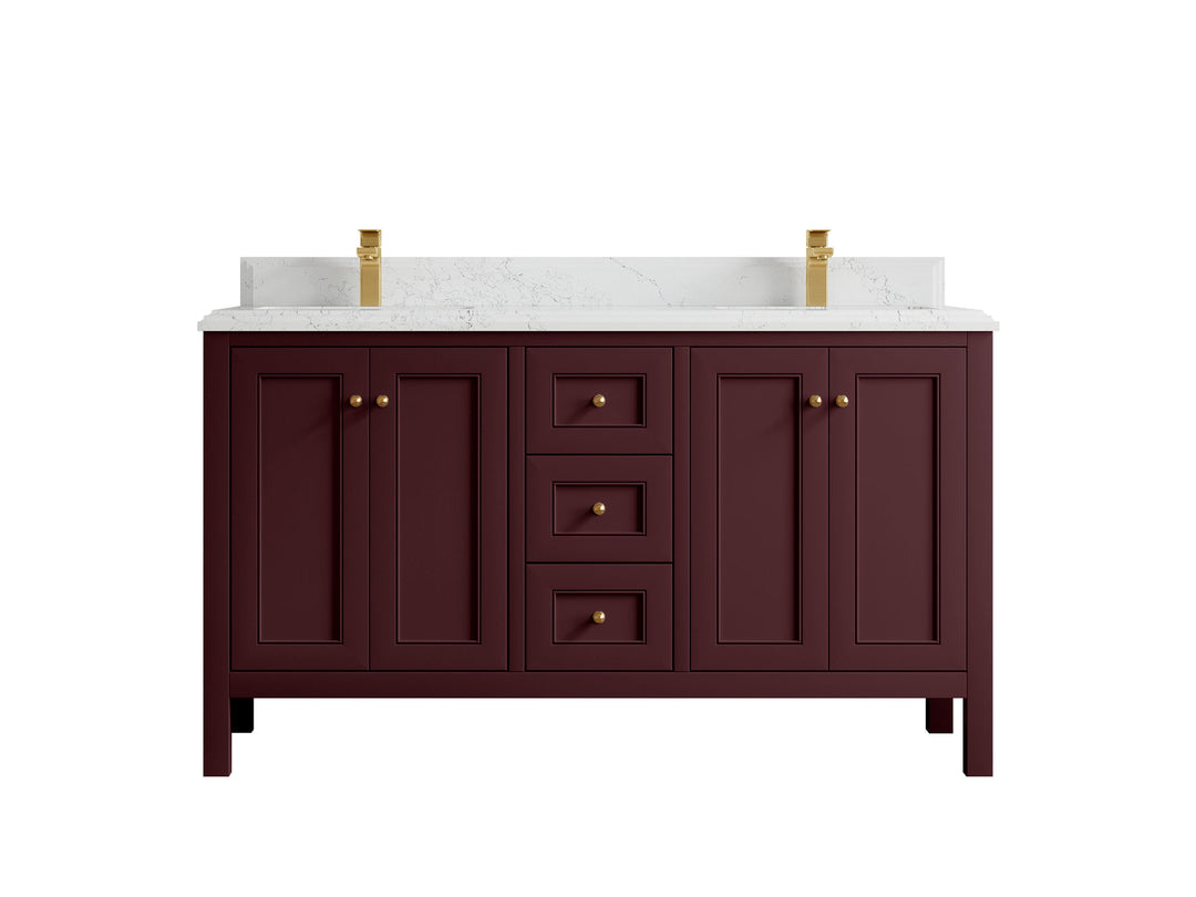 Nashville 60 in. W x 22 in. D Double Sink Bathroom Vanity