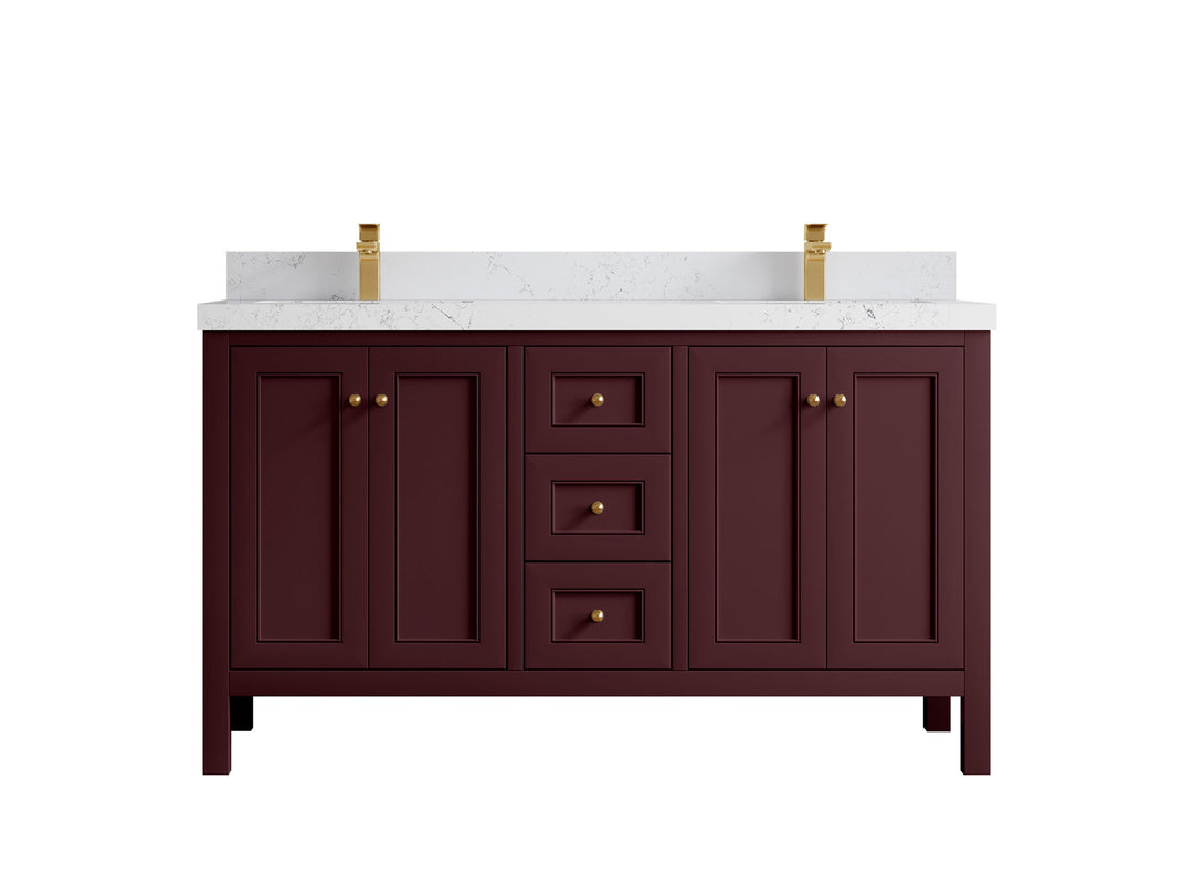 Nashville 60 in. W x 22 in. D Double Sink Bathroom Vanity