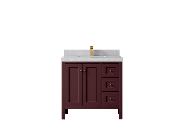 Nashville 36 in. W x 22 in. D Center Sink Bathroom Vanity - photo 40