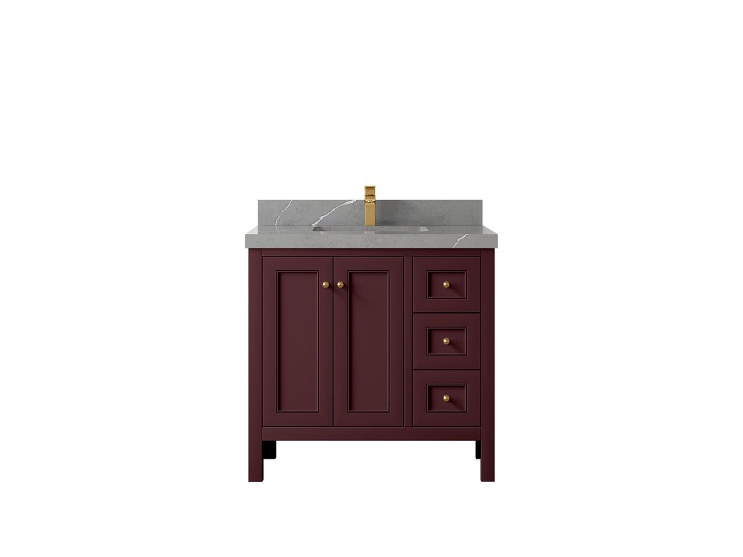 Nashville 36 in. W x 22 in. D Center Sink Bathroom Vanity