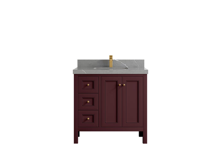 Nashville 36 in. W x 22 in. D Center Sink Bathroom Vanity - photo 38