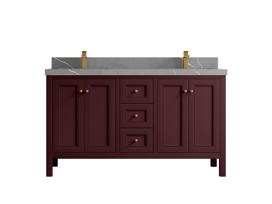 Nashville 60 in. W x 22 in. D Double Sink Bathroom Vanity