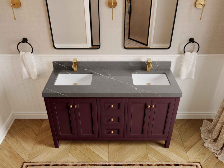 Nashville 60 in. W x 22 in. D Double Sink Bathroom Vanity - photo 15
