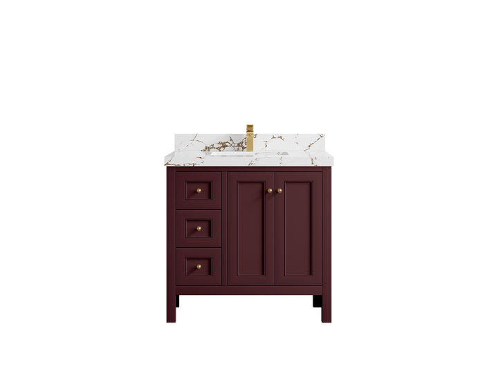 Nashville 36 in. W x 22 in. D Center Sink Bathroom Vanity - photo 40